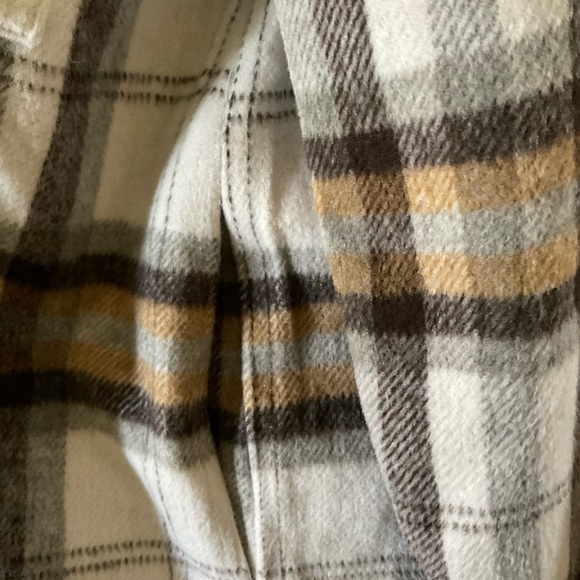 Melloday Plaid Flannel Shirt Jacket Size Large - Picture 3 of 7